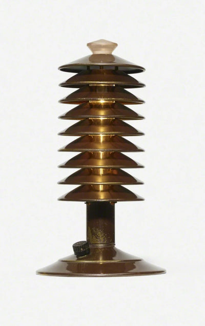 Louvered Crystal Lamp