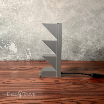Deskey-Inspired Cubist Deco Lamp – Zig-Zag Skyscraper Stepped Design - ART LITE mini™ D100