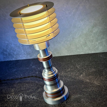 3D-Printed Pattyn-Inspired Streamline Deco Modern Retro Futuristic Disc Lamp – ART LITE mini™ P310