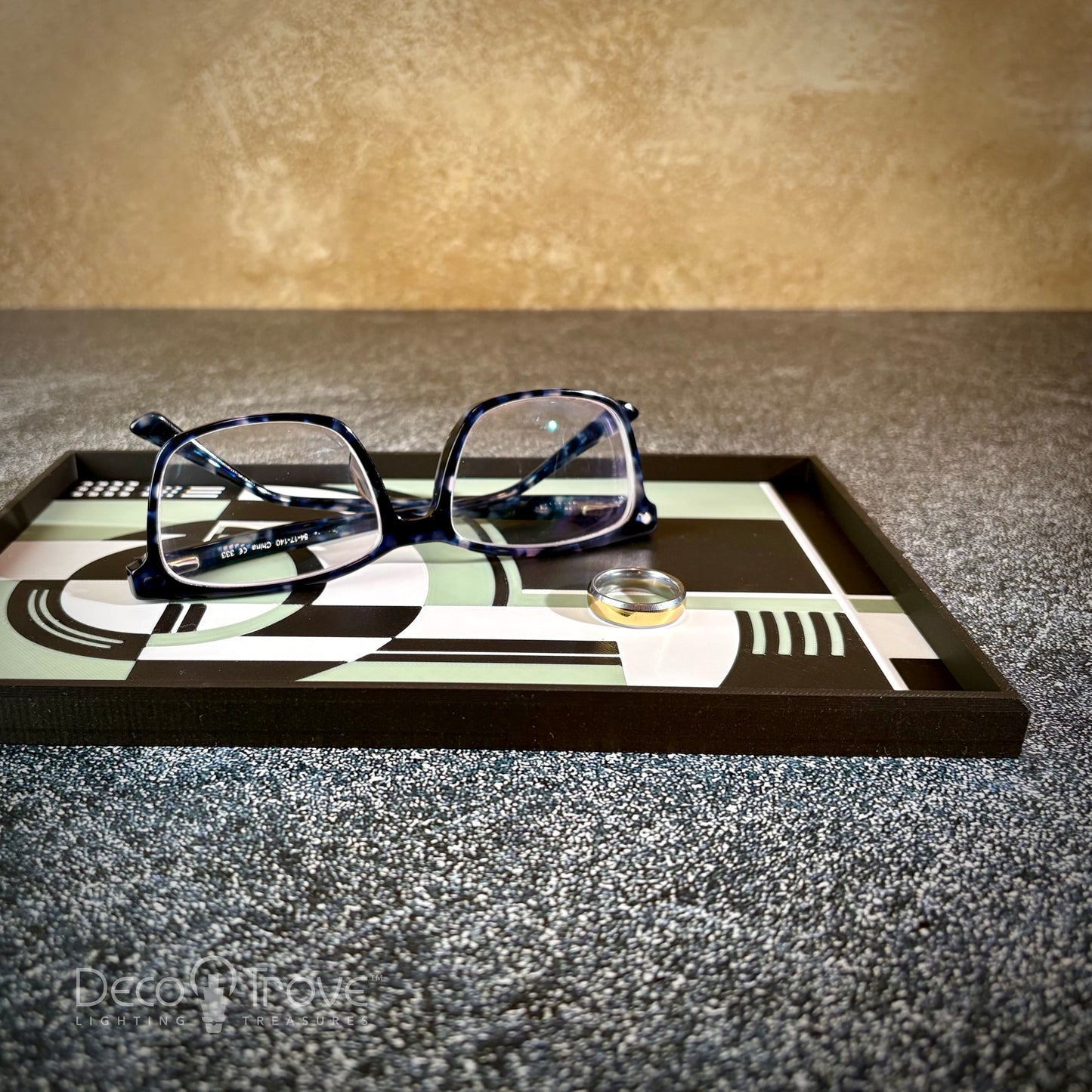 3D-Printed Jazz Age Art Deco Bauhaus Geometric Small Vanity Tray – Deco Trove™ JG36