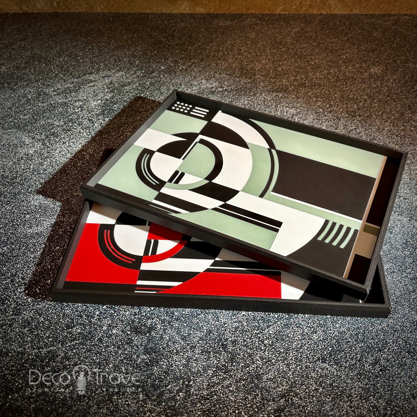 3D-Printed Jazz Age Art Deco Bauhaus Geometric Small Vanity Tray – Deco Trove™ JG36