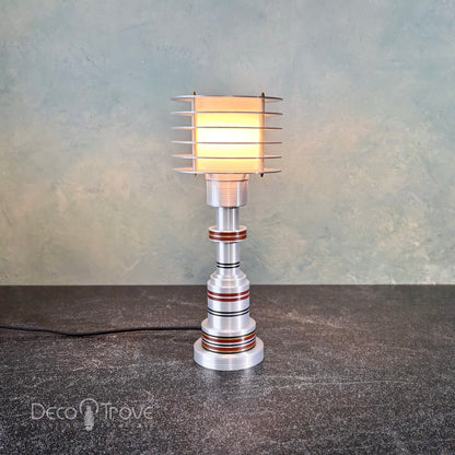 3D-Printed Pattyn-Inspired Streamline Deco Modern Retro Futuristic Disc Lamp – ART LITE mini™ P310