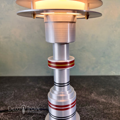 3D-Printed Pattyn-Inspired Streamline Deco Modern Retro Futuristic Disc Lamp – ART LITE mini™ P310