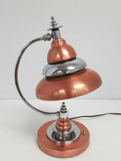 Triple Beehive Shade Desk Lamp in Mixed Metals - L111